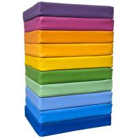 Sitzkissen Regenbogen Light - 30 x 30 x 4,8 cm | 10er Set