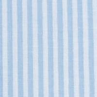 Bettwäsche Garnitur aus Baumwolle - Muster Streifen Hellblau